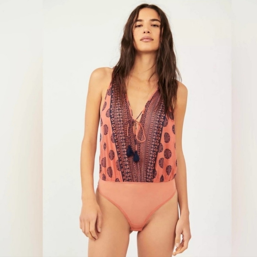NWT Free People Soul Of The Sun Cotton Bodysuit Size Small